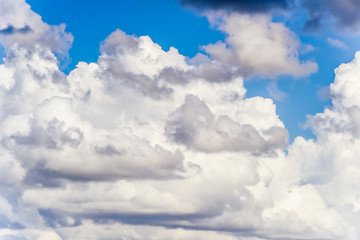 Wall Mural - Blue sky with white clouds background