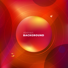 Canvas Print - red liquid color background design. fluid gradient minimal shapes composition. futuristic design for
