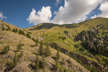 Sticker - French Alps, Valley of Miracles, pristine nature. National Nature Park of France Mercantour