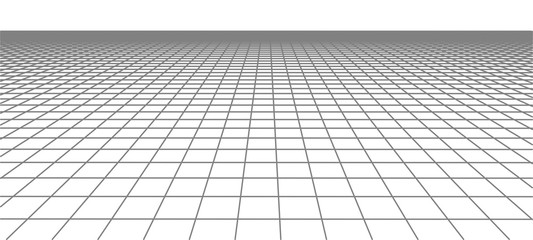 Abstract frame landscape. Vector perspective grid. 3d mesh