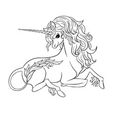 Unicorn. Vector Illustration