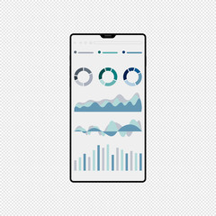 Fototapete - Vector illustration of Data analysis & business information research solution concept with 