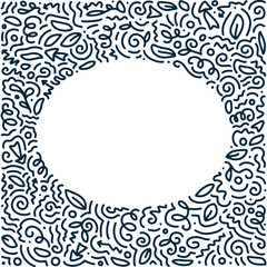 Wall Mural - scattered geometric line shapes. abstract background design. vector doodle patterns.