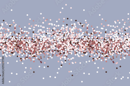 Photographie Pink sequins background. Pink gold confetti.