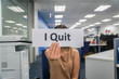 © jummie - close up woman in office quit the job