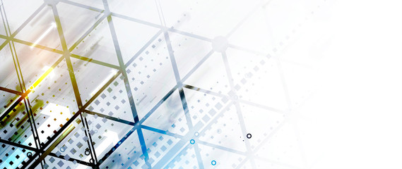 Technology data background, idea of global business solution