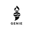 genie logo icon designs vector