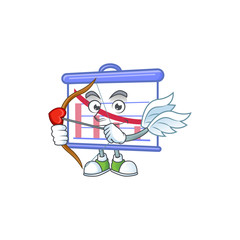 Sticker - Cupid down graphic board cartoon character style.