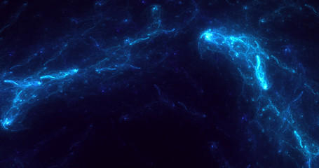 Wall Mural - 3d rendering abstract fractal electromagnetic background
