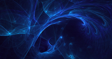Poster - 3d rendering abstract fractal electromagnetic background