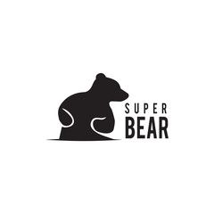 Canvas Print - Bear logo design vector template