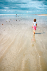 Poster - paysage de Bretagne : plage de Quiberon en été