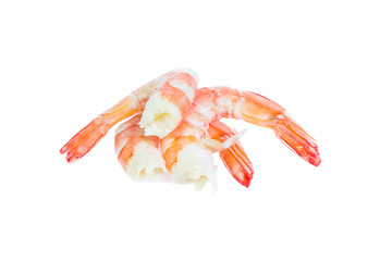 Shrimp isolated on the white background