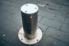 Bollards Can Be Retracted Into The Roadway To Allow Traffic