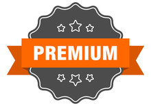 Premium Isolated Seal. Premium Orange Label. Premium