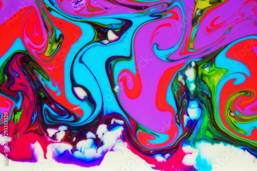 Abstract Painting Technique Ebru Turkish Style Ebru On The Water