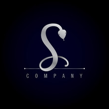  Snake Shaped Logo Design Like Letter S