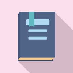 Poster - Learning book icon. Flat illustration of learning book vector icon for web design
