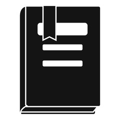 Fototapete - Learning book icon. Simple illustration of learning book vector icon for web design isolated on white background