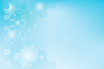 Geometry, positive and hexagon symbols Medical concept background