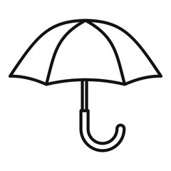 Poster - Waterproof umbrella icon. Outline waterproof umbrella vector icon for web design isolated on white background