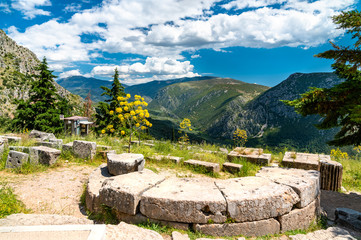 Canvas Print - Archaeological Site of Delphi in Greece