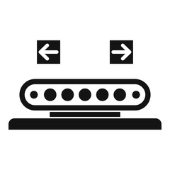 Poster - assembly line roll icon. simple illustration of assembly line roll vector icon for web design isolat