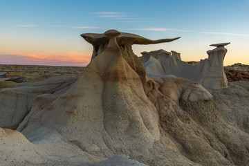 Wall Mural - The Wings rock formation at sunrise, Bisti/De-Na-Zin Wilderness Area, New Mexico, USA