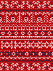 Ugly sweater Merry Christmas party ornament background seamless pattern