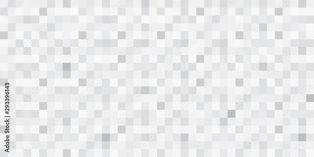 Abstract seamless mosaic vector background. Grey squares. - obrazy, fototapety, plakaty 