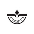 Spartan warrior icon logo design vector template
