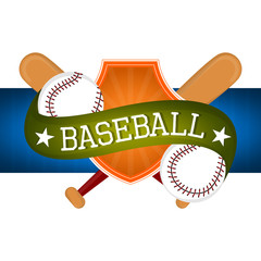 Poster - Baseball poster with a baseball nats and balls - Vector