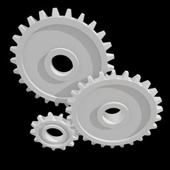 Gears. Mechanical technology machine concept