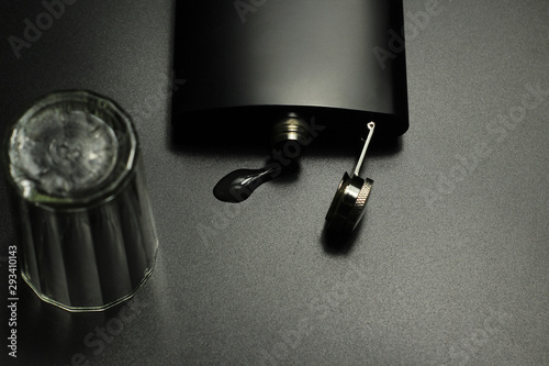 candle and flask on a black background - Buy this stock photo and explore  similar images at Adobe Stock | Adobe Stock