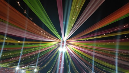 Light decoration of dandiya ground