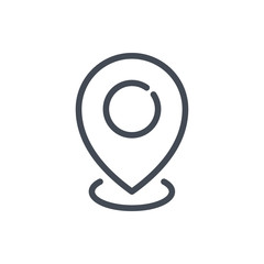 Poster - Location line icon. Map pointer vector outline sign.