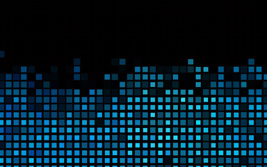 Poster - dark blue vector backdrop with rectangles, squares. modern abstract illustration with colorful recta