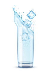 Poster - Cold Water Glass Composition