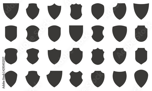 Fotografía Shield icons collection. Protect shield vector