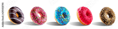 Fotomural Donut on a white isolated background