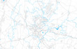 Rich detailed vector map of Frederick, Maryland, USA