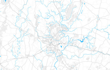 Wall Mural - Rich detailed vector map of Frederick, Maryland, USA