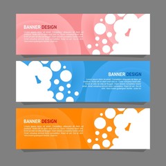 Wall Mural - Vector abstract design banner web template.