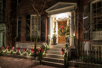 Christmas Decoration on the Door