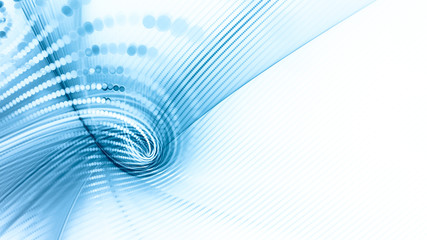 Aufkleber - Abstract background element. Fractal graphics series. Composition of glowing lines and mosaic halftone effects. Wide format high resolution image. 3d illustration