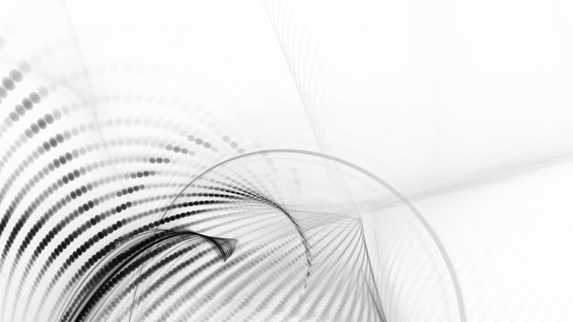 Abstract background element. Fractal graphics series. Composition of glowing lines and mosaic halftone effects. Wide format high resolution image. 3d illustration