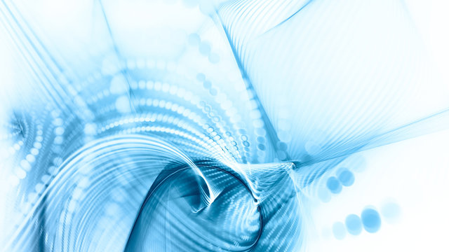 Abstract background element. Fractal graphics series. Composition of glowing lines and mosaic halftone effects. Wide format high resolution image. 3d illustration