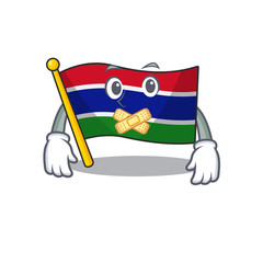 Sticker - Silent flag gambia placed in mascot drawer