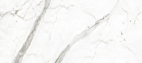 Wall Mural - White Carrara Marble Texture Background With Curly Grey Colored Veins, It Can Be Used For Interior-Exterior Home Decoration and Ceramic Decorative Tile Surface, Wallpaper, Architectural Slab.