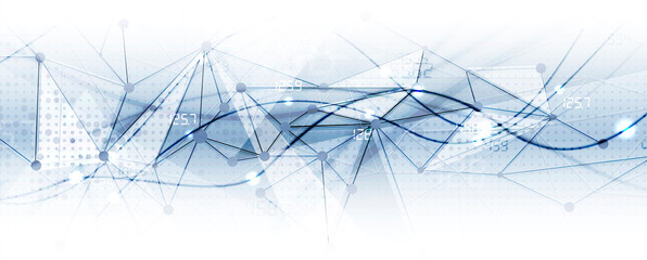 Technology data background, idea of global business solution